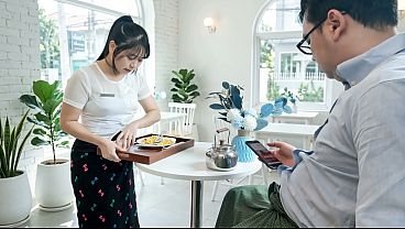 Beautiful big tits blonde BBW enjoys a hard fucking