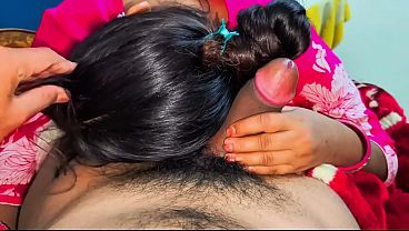Cute indian girl giving his best blow job