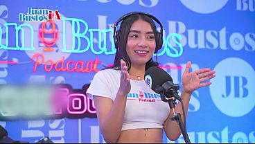 Petite brunette MayraOficial cums like crazy on the Sybian machine on the set of the JuanBustos Podcast!